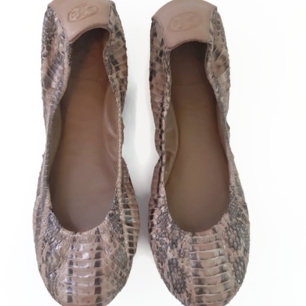 Tory Burch Clay Python Ballet Flats - image 2